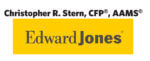 Edward Jones logo with Christopher R. Stern, CFP, AAMS, financial advisor branding.