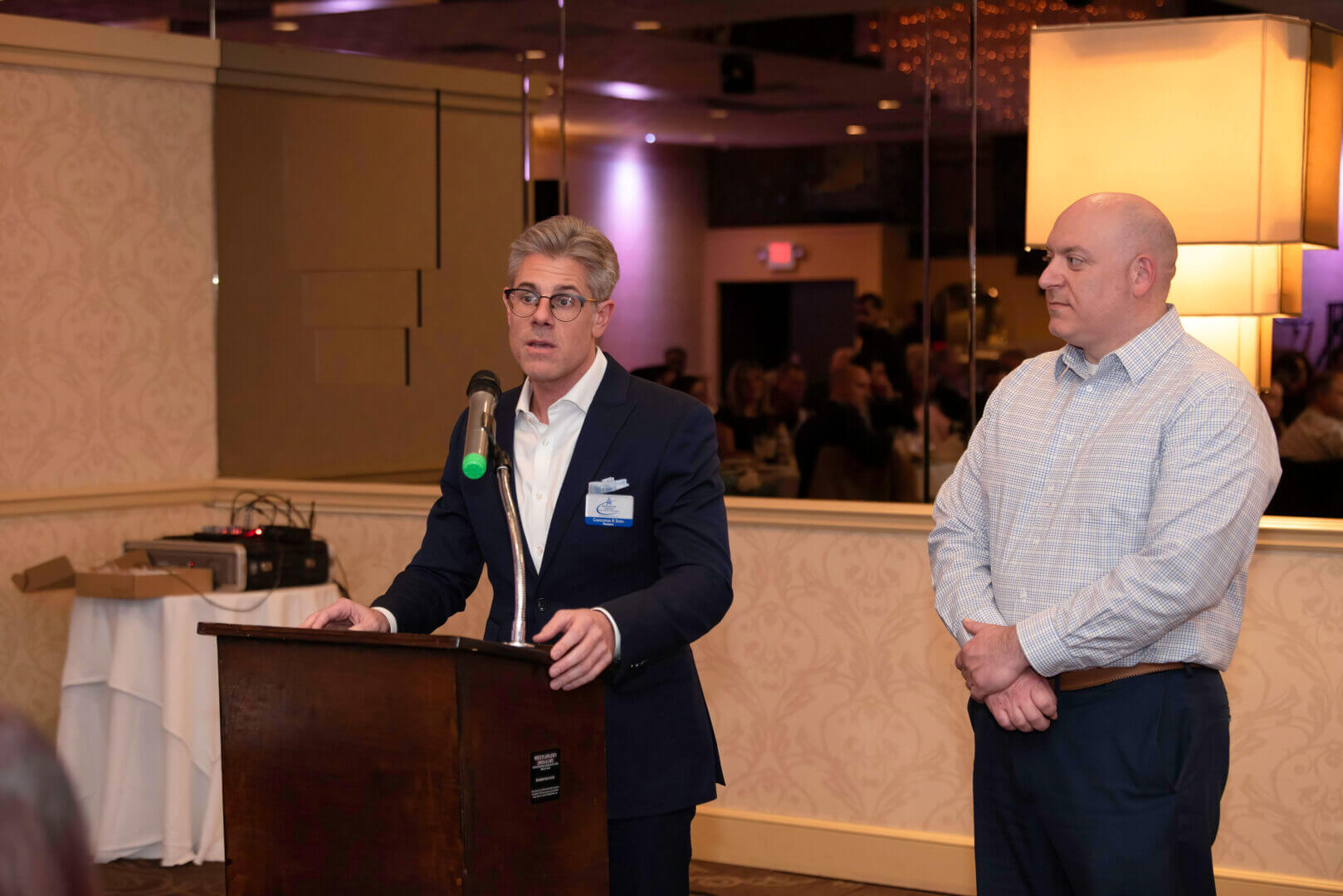 Board President Christopher Stern welcoming everyone to the HRCC Annual Beefsteak